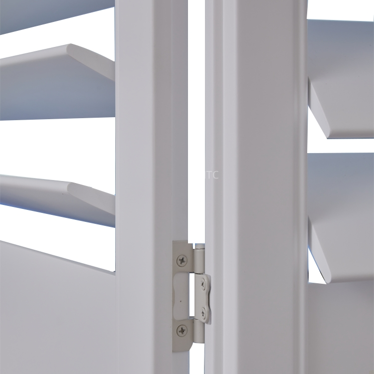 White 1810mm*1800mm Adjustable Paulownia Wood Window Plantation Shutters