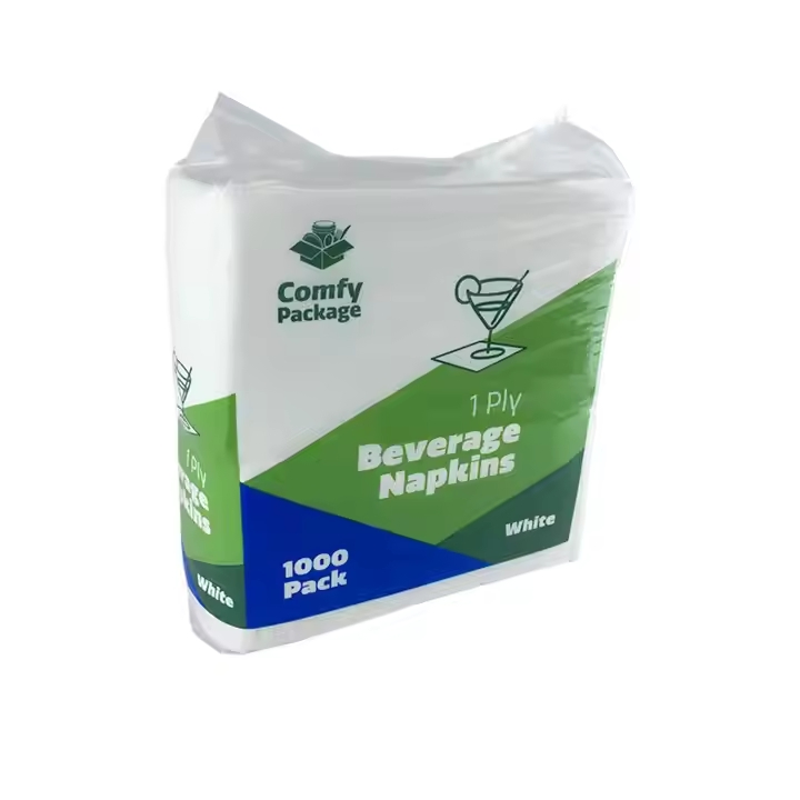 100% Virgin Wood Pulp 3-Ply White/Color Napkins for Party&Dinner