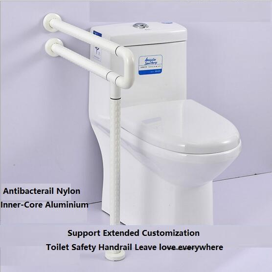 Поручень для унитаза огнеупорный, желтый/белый