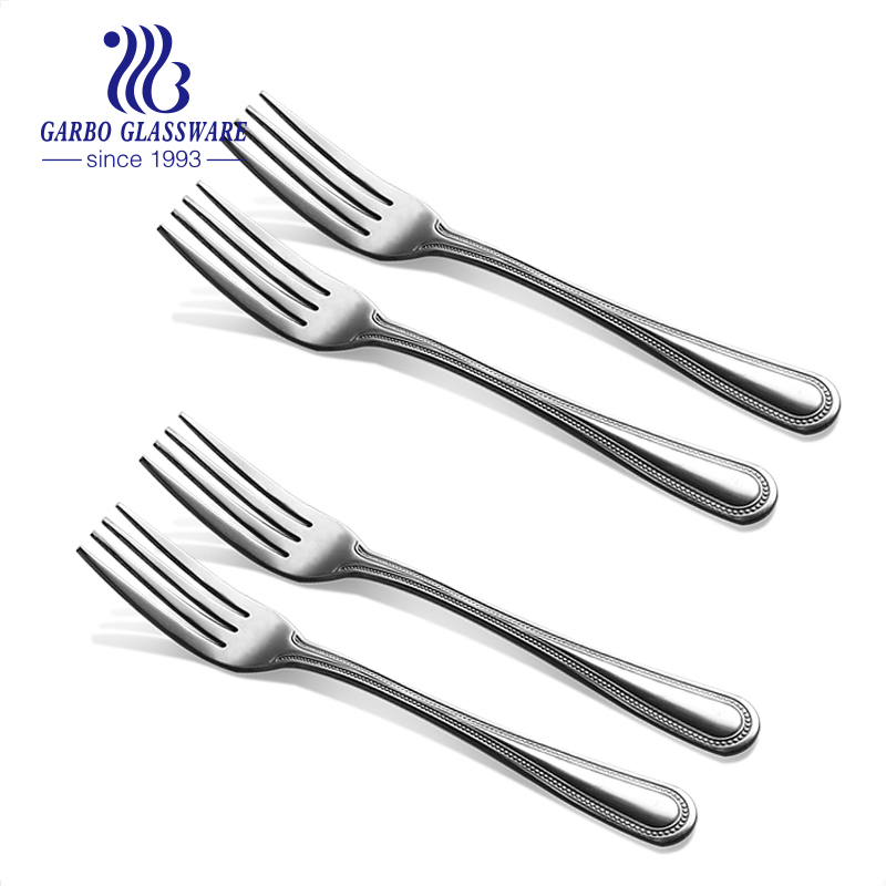 High Quality Mirror Polish Fork Stainless Steel Flatware Set Tableware for Home Using Customized Dinnerware Set
