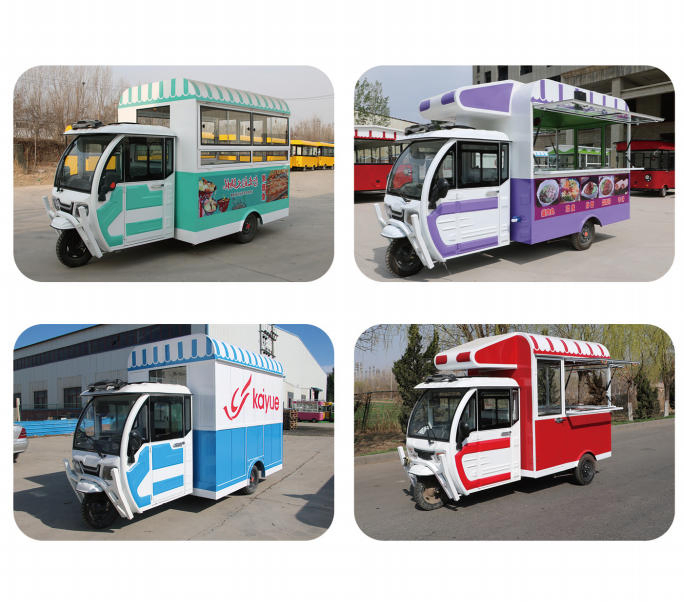 Commercial Multi-Functional Night Market Food Cart Internet Celebrity Mobile Food Cart for Ice Cream Milk Tea Cloud Warehouse
