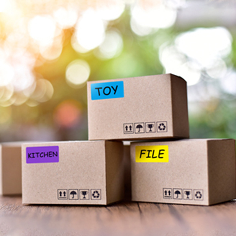 Color-Coded Rectangle Sticker Labels for Business Inventory 250PCS