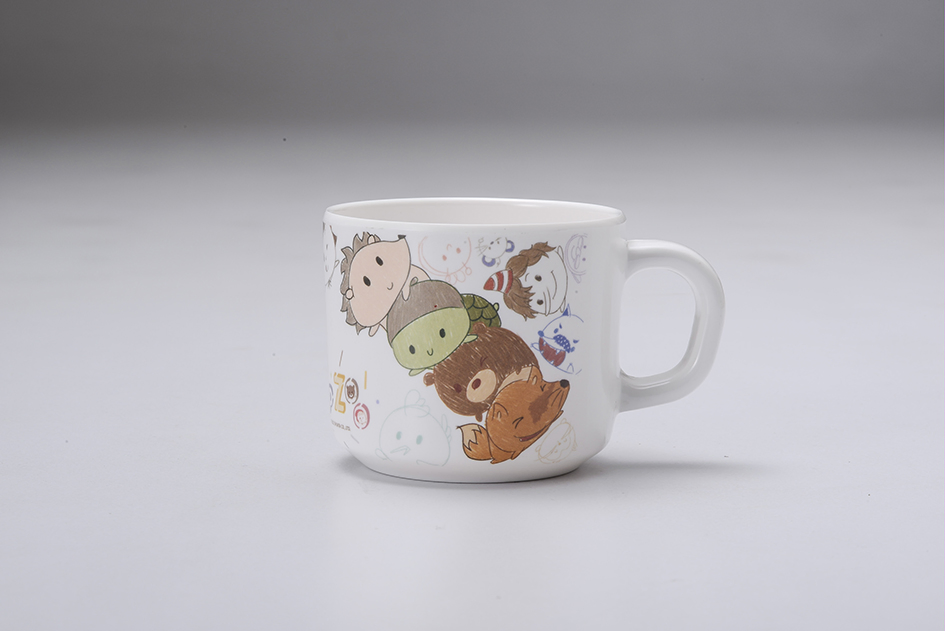 Детская кружка с мультяшным рисунком, меламин 250 мл