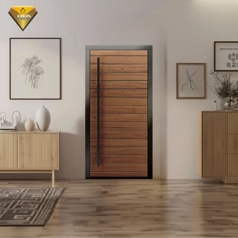 Custom Interior Modern WPC Waterproof Wood Room Wooden Door for House