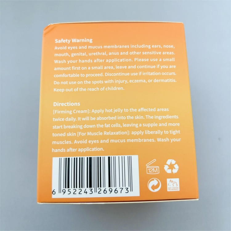 Custom Firming Weight Loss Slim Cream Fat Burning Slimming Gel Hot Cream Massage Body Cellulite Arm Slimming Cream