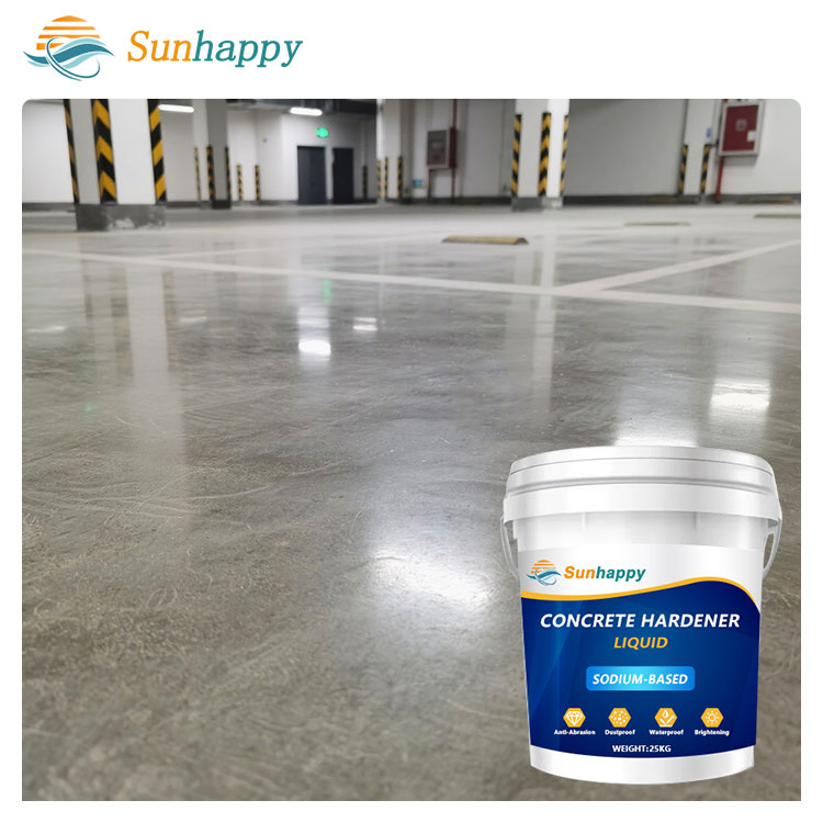 Factory Supply Enhances Abrasion Water Resistance Cement Concrete Floor Curing Agent Transparent Liquid Concrete Hardener