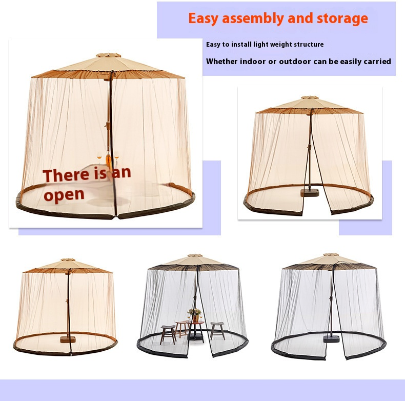 Outdoor Patio Umbrella Mosquito Netting Umbrella Canopy Patio Umbrella Nets