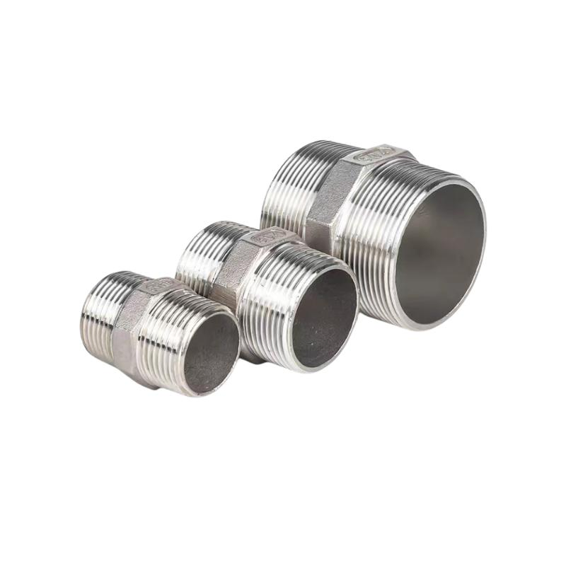 Pipe Fitting Nipple 3/4" with Thread on Both Ends for Industrial Pipe