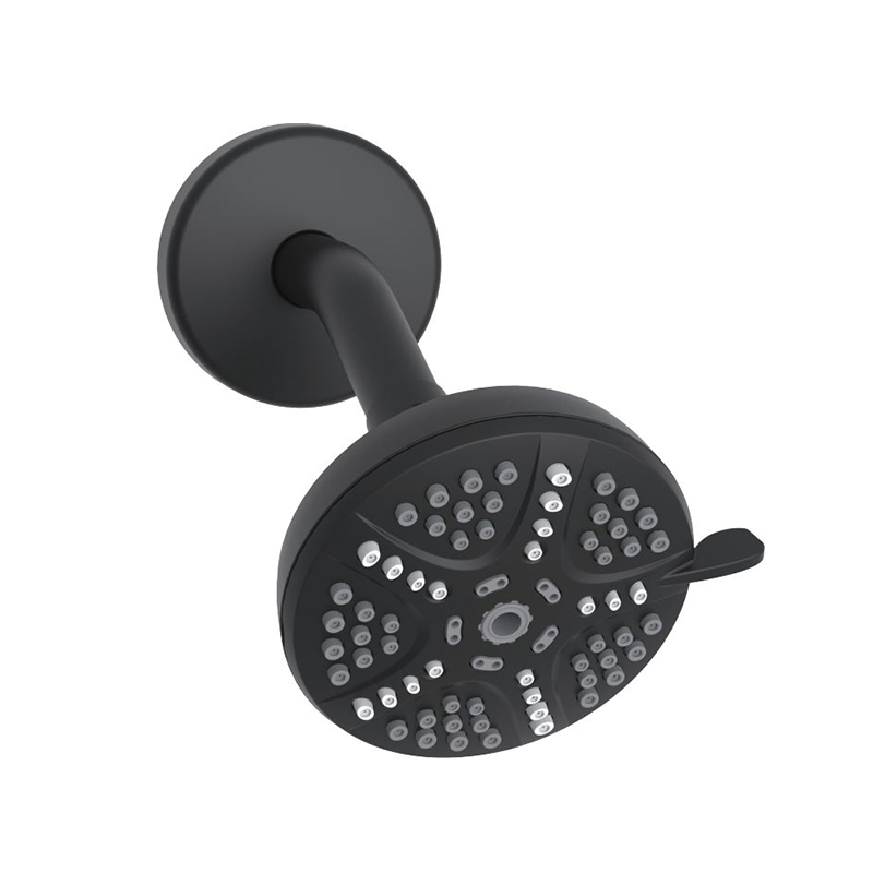 Luxurious 3.5 Inch Matte Black Rainfall Shower Head with 360° Rotation