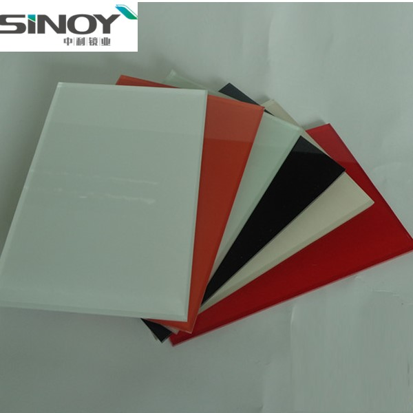 High Quality White Back Painted Glass with Double Coated Fenzi Paint