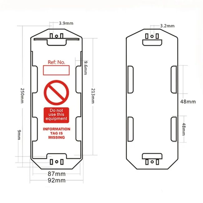 Reliable Scaffolding Safety Tagout System Featuring PVC Sign Holders