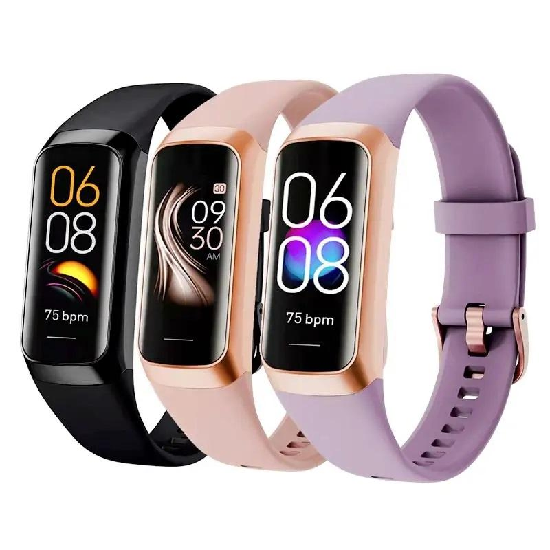 Hot Selling Smart Band Blood Pressure Body Temperature C60 Fitness Tracker Heart Rate Amoled Smart Watch