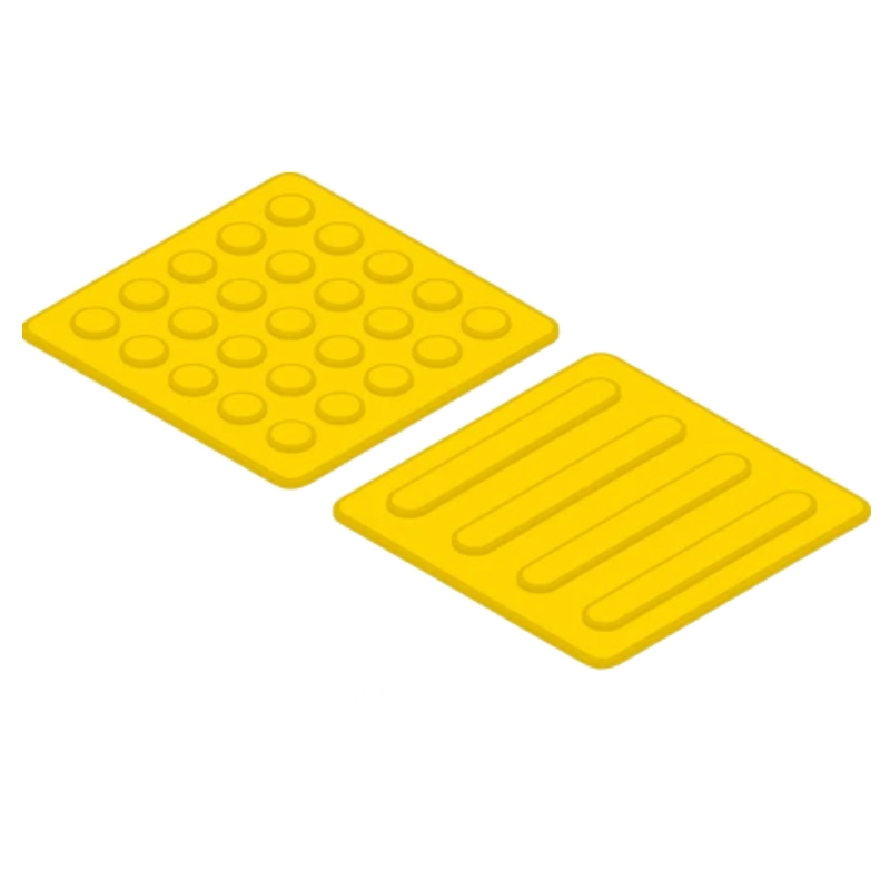 UV-Resistant TPU Tactile Tiles - Permanent Outdoor Blind Navigation Solutions