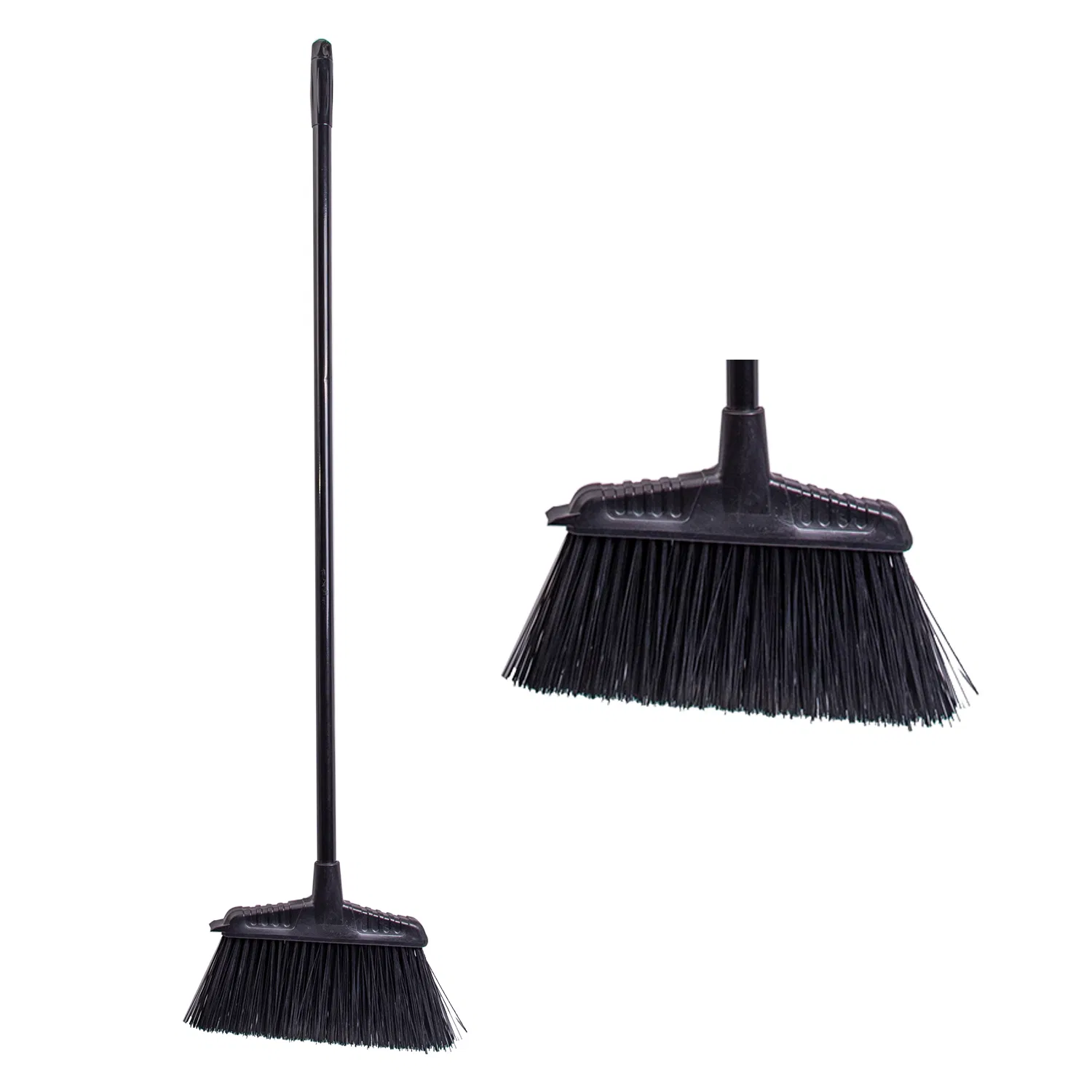 Outdoor Commercial Broom with Long Iron Handle and Hard Bristle for Street