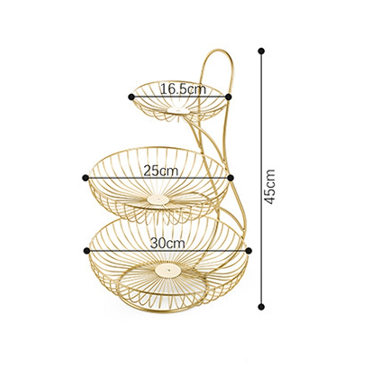 Hot Selling Kitchen, Living Room, Metal Snacks, Fruit Storage Basket