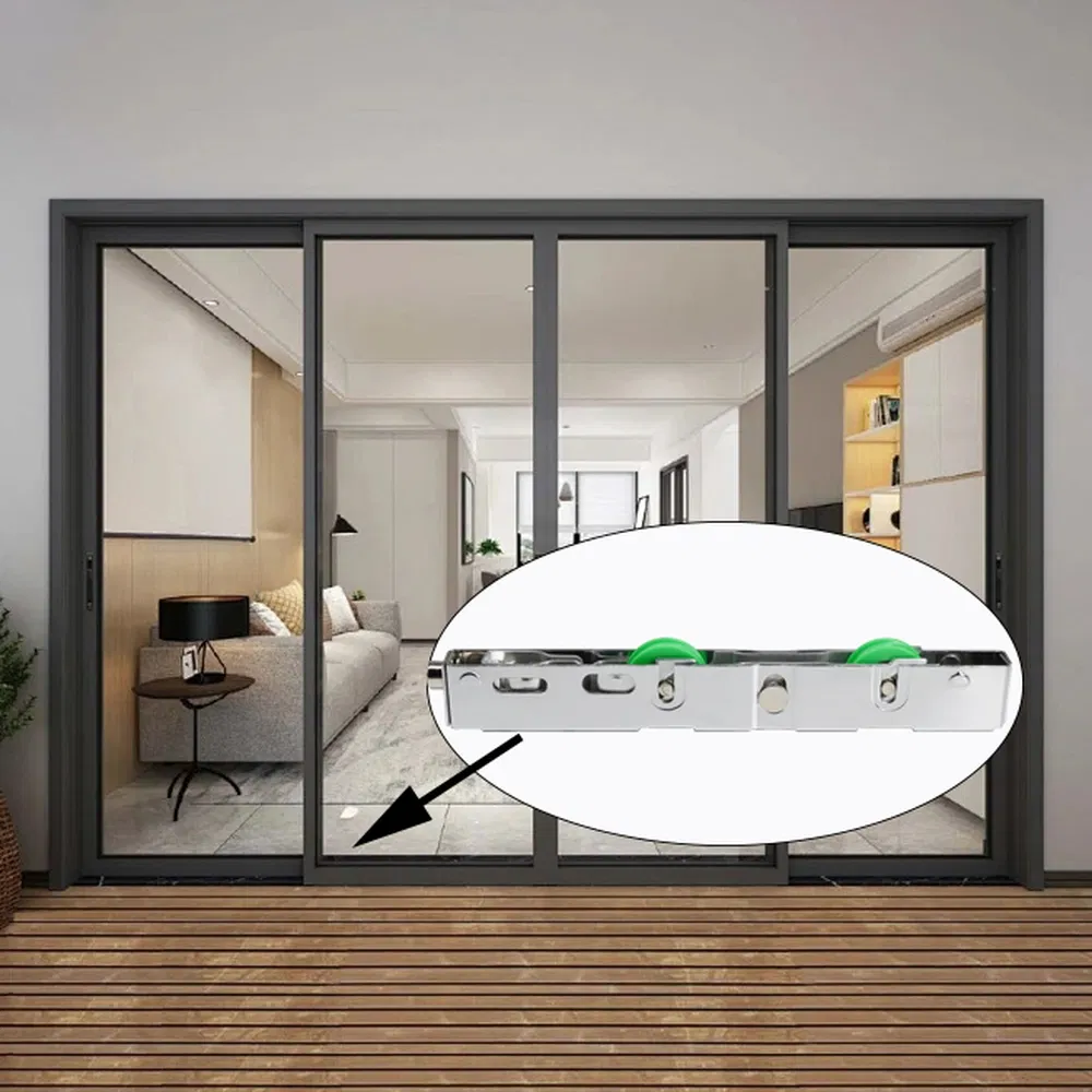 Heavy Duty Double Wheels Green Sliding Door Roller Pulley Wheel