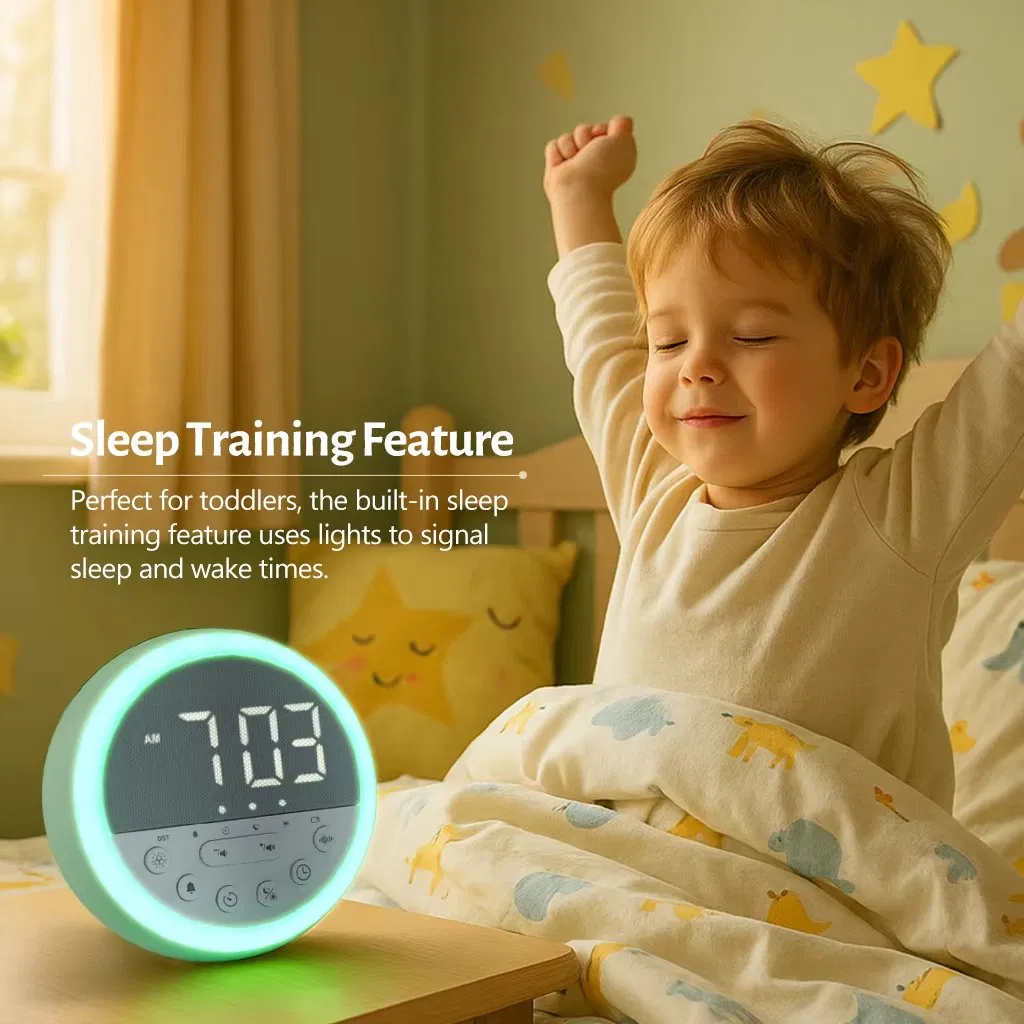 New Smart 6 in 1 Sleep Kids with White Noise Alarm Clock