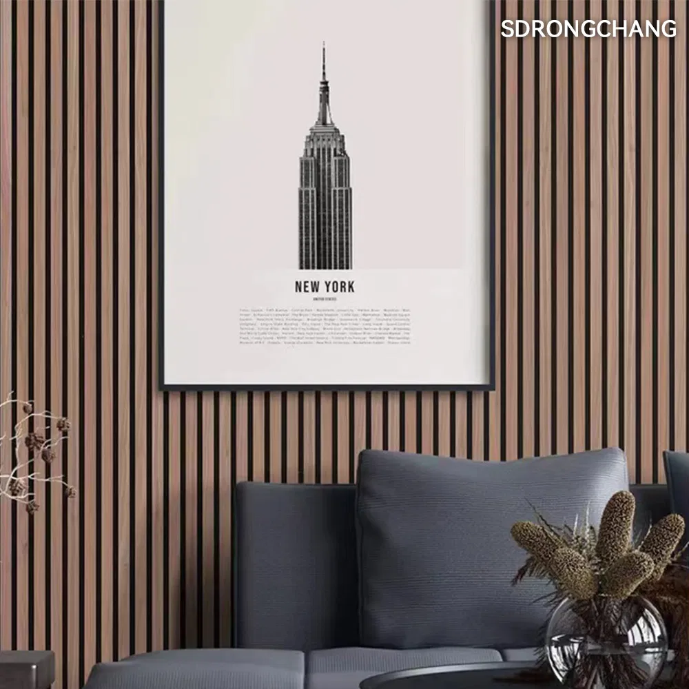 China Wholesale Wall Slats Laminated Acoustic Boards Akoestische Panelen