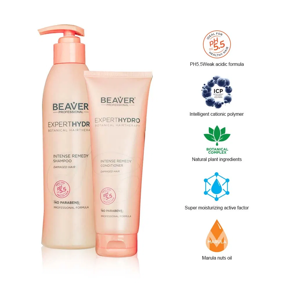 Professional Beaver Hair Care Hair Therapy Intense Remedy Shampoo and Conditioner