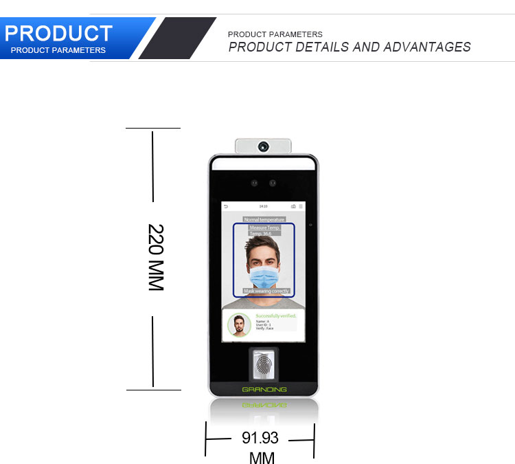WiFi Based Dynamic Face Recognition Access Control System with Temperature Detector