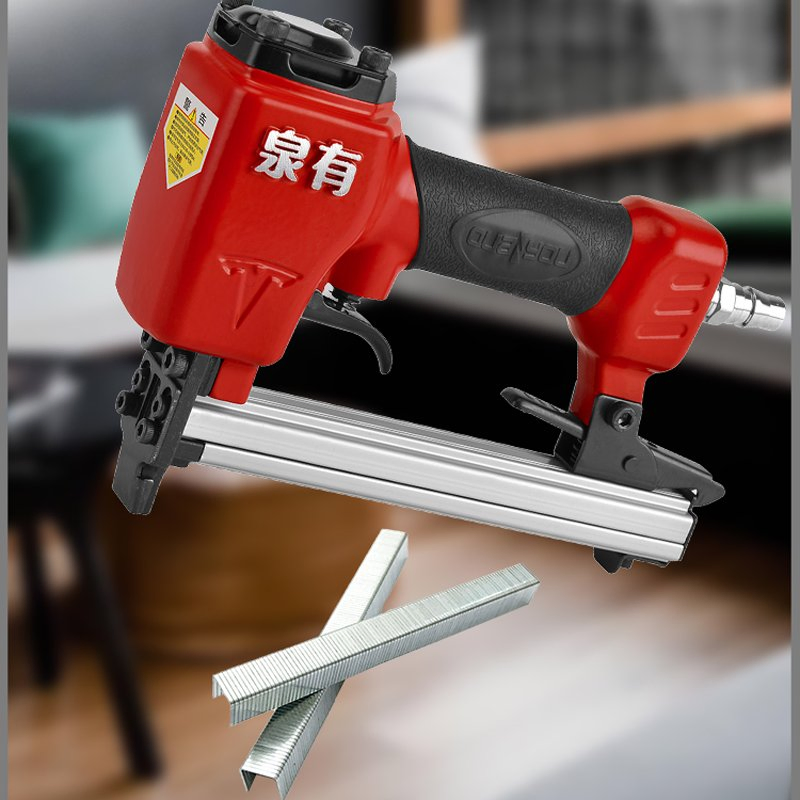 Qy-1013 Length 6-13mm 100PCS Gas Nailing Gun Pneumatic Nailer