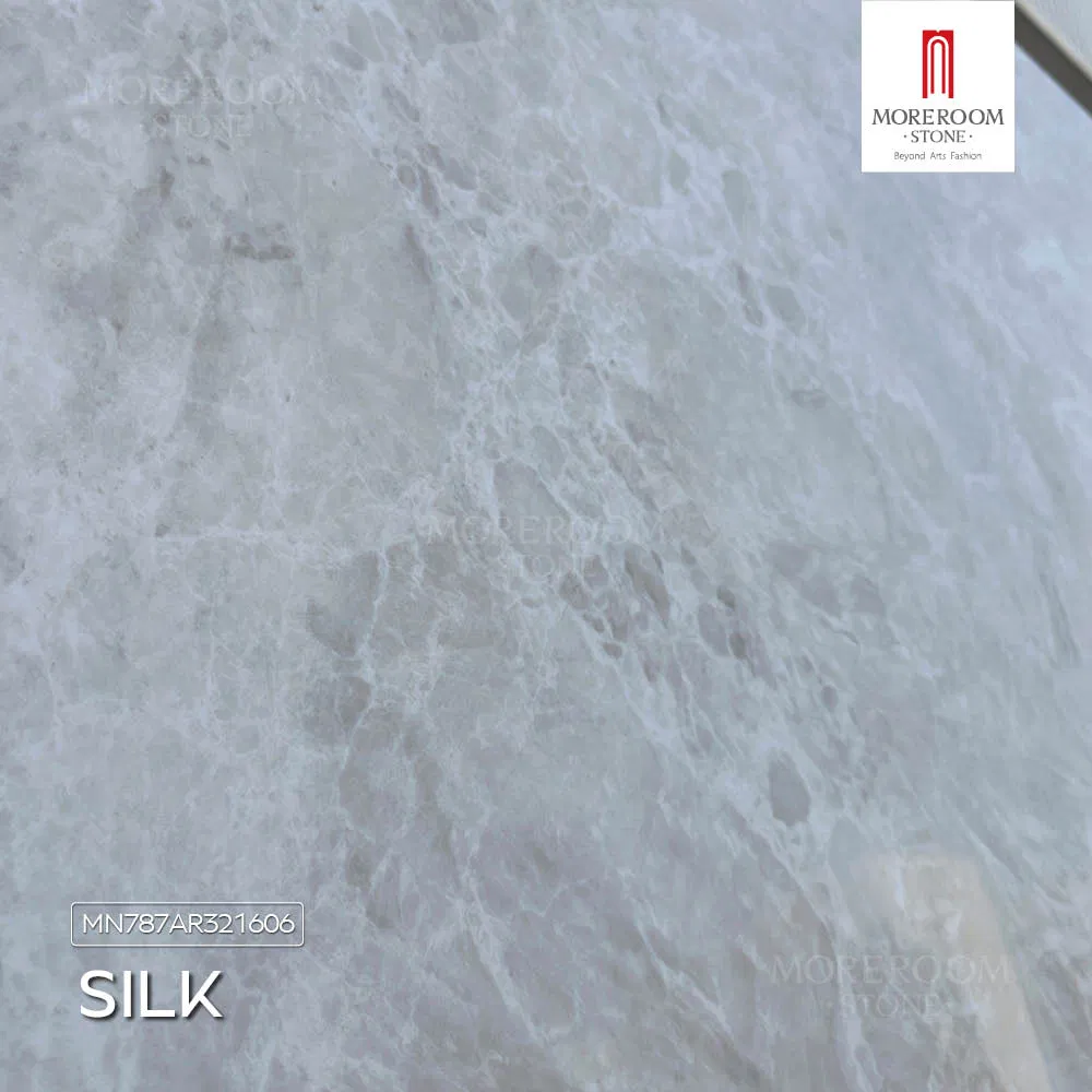 Porcelain Slab Yabo White Marble Look Tiles for Luxury Villa Interior Decoration