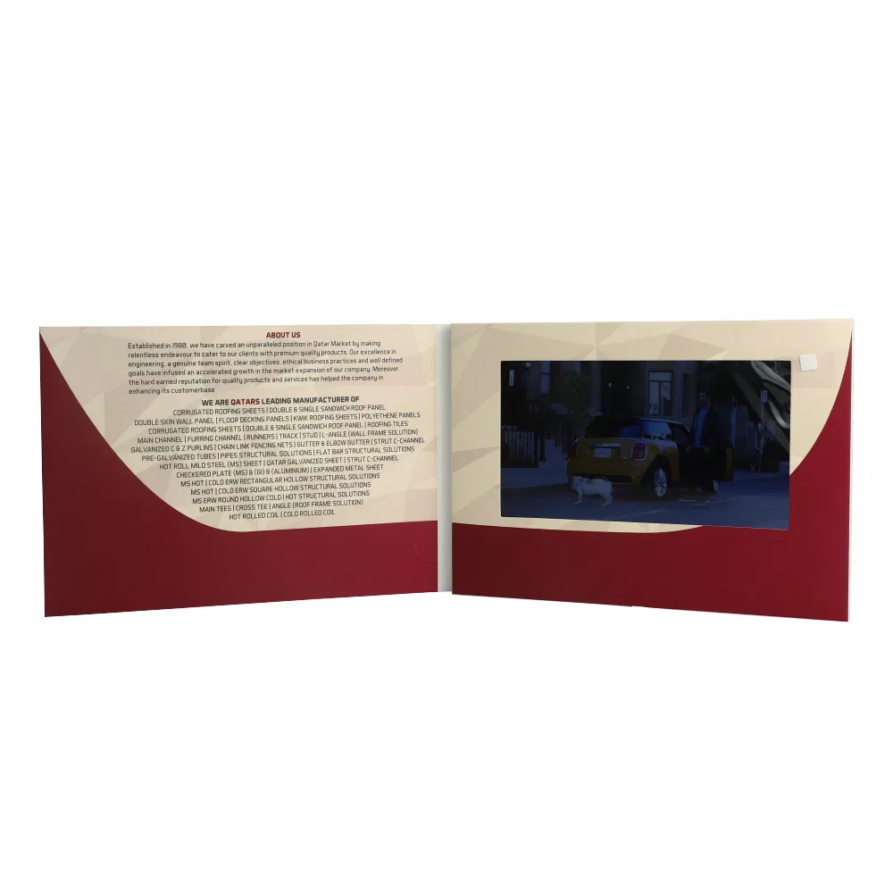2025 Newest 10inch HD LCD Screen Video Brochure