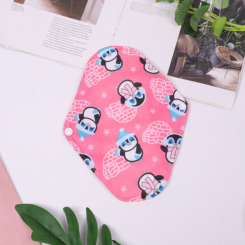 Reusable Washable Bamboo Breathable Menstrual Cloth Pad for Women