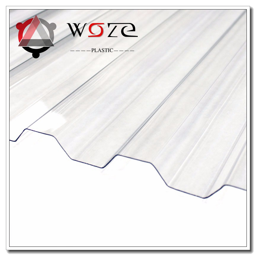 UV Resistant Both Sides Corrugated Roof Polycarbonated Roofing Sheet for House Shed