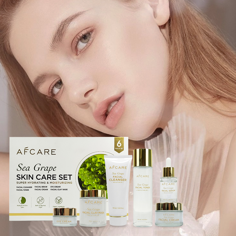 Korean Products Cruelty-Free Moisturizer Firming Sea Grapes Skin Care Brightening Set