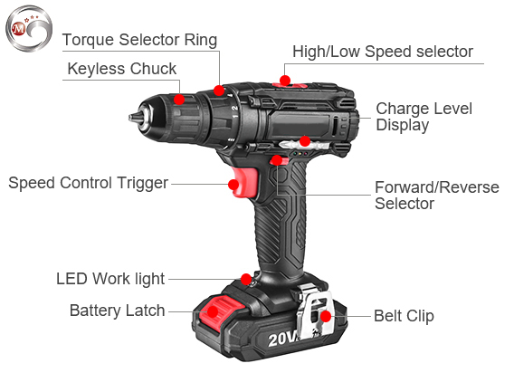 Перфоратор Goldmoon 20V для бетона