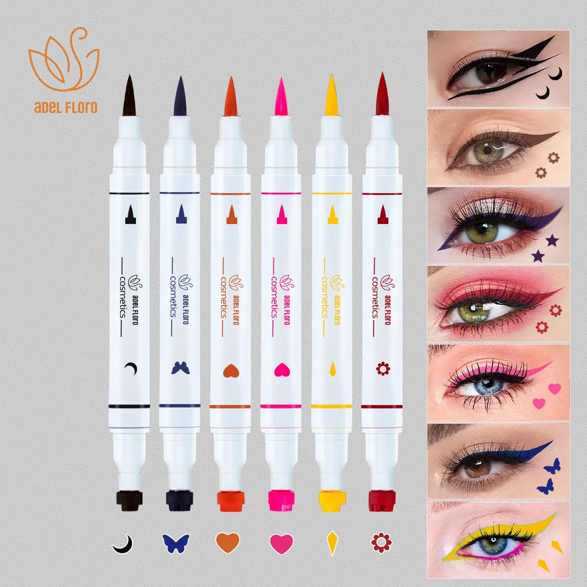 Waterproof Brown Blue Green Nude Purple Red Pink Gold Orange Liquid Eyeliner