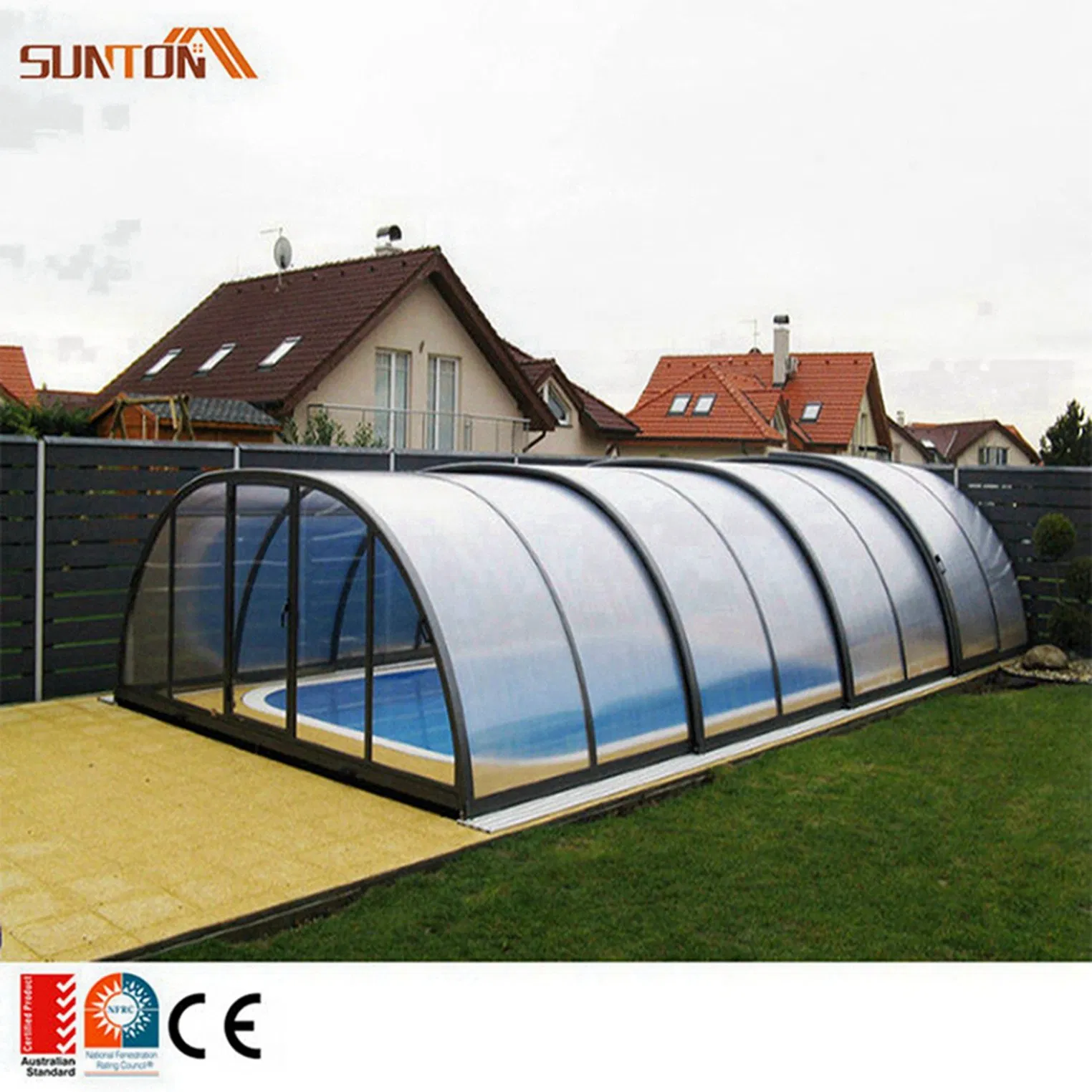 Prefabricated Steel Structure Building Sunrooms & Glass Houses Polygon Garden House Sunrooms Glass House