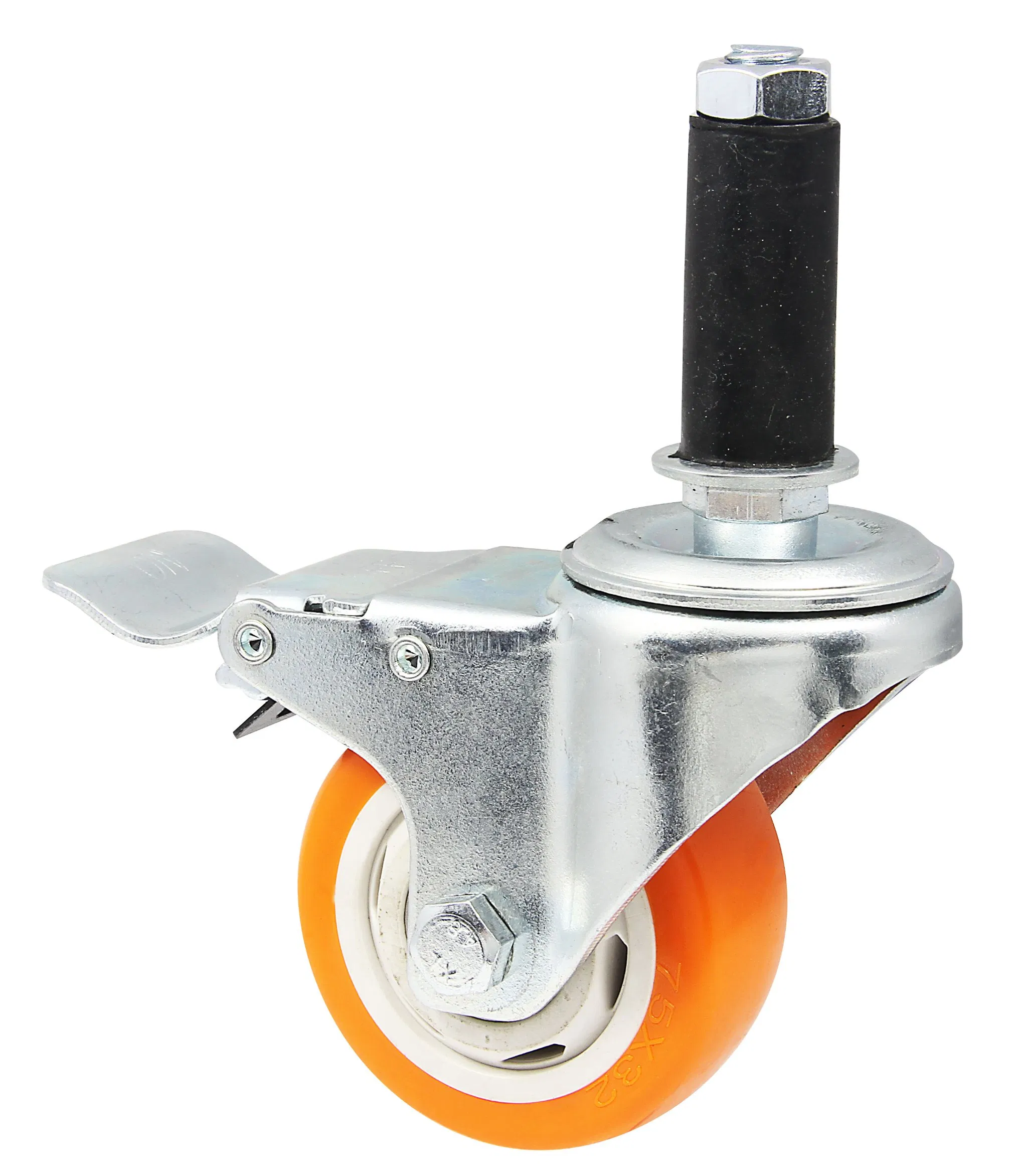 Insert Stem Break Caster Wheel