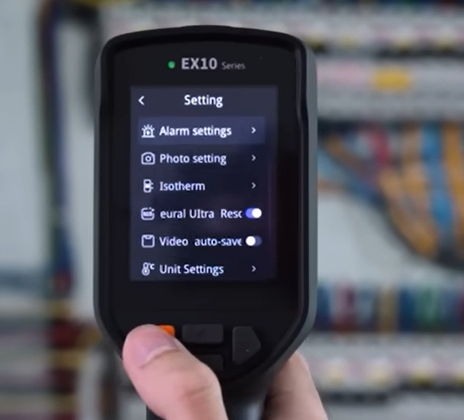 Ex10 Handheld Thermal Camera with Ai Super-Resolution & 320×240 IR Resolution