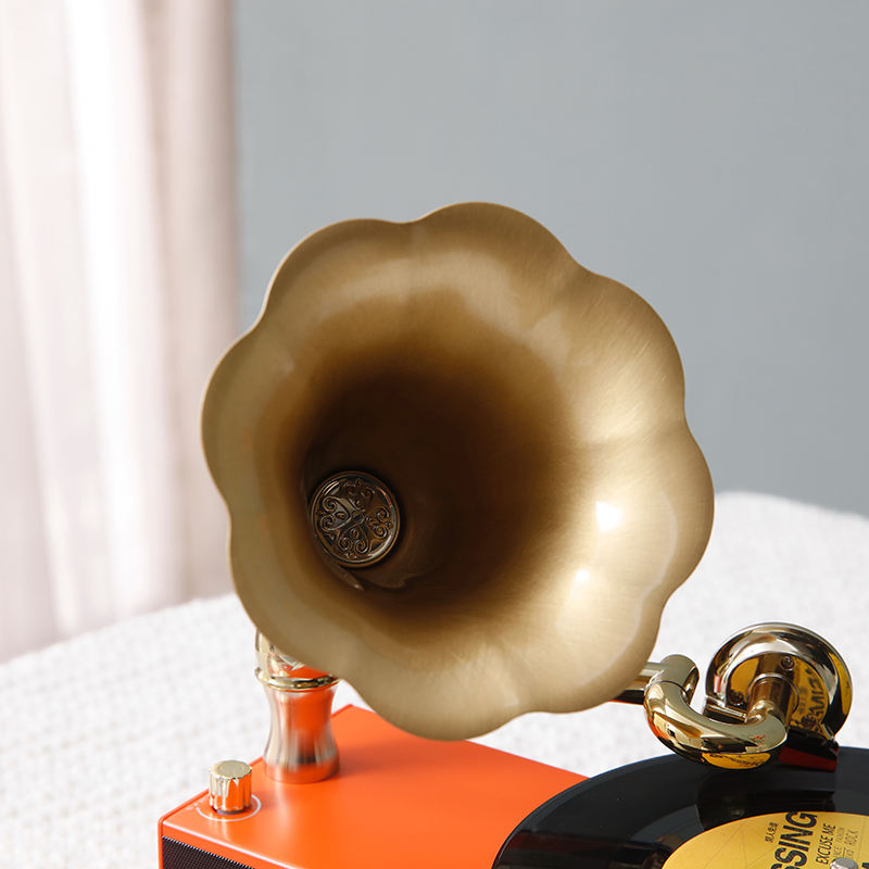 Ретро-проигрыватель винила 3 скорости с внешним динамиком