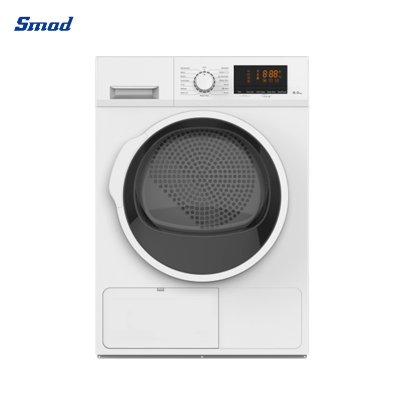 Home Electrice Condenser Drying 8kg Front Loading Clothes Dryer Machine