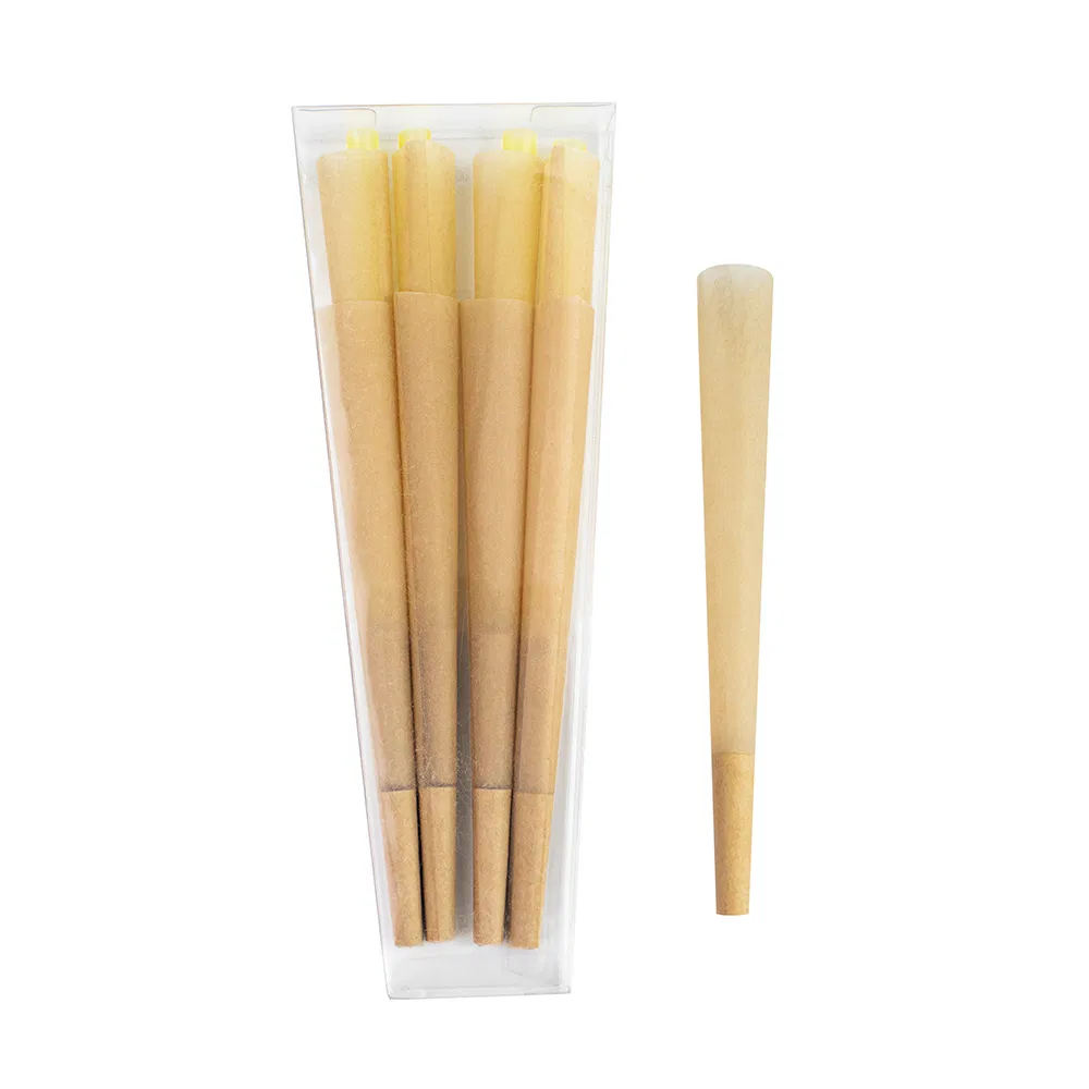 Stock Pre Roll Cones in Raw Paper King Sizes Pre Roll Cones
