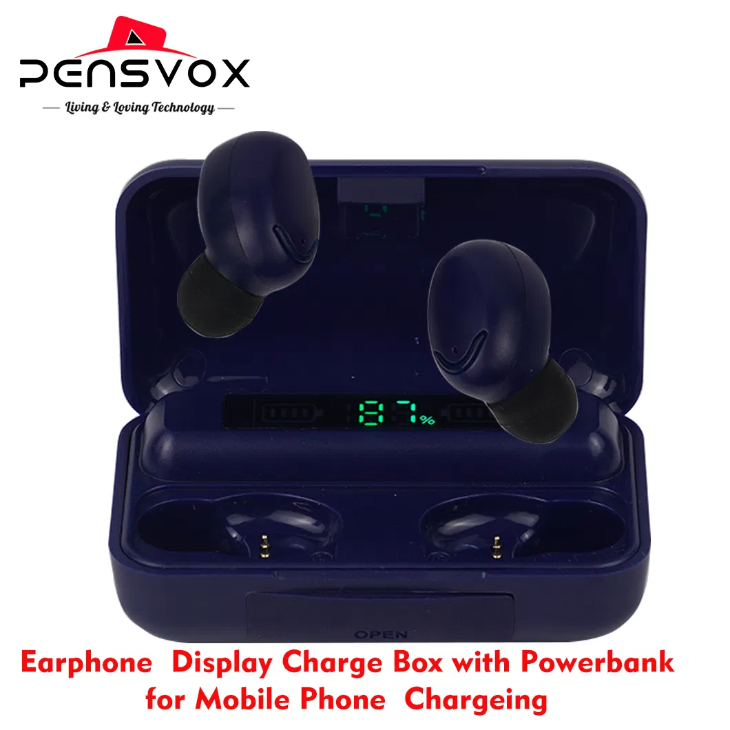 Selection Buy in-Ear Wireless Earphone with Display Charge Box Powerbank for Mobile Phone LED Display