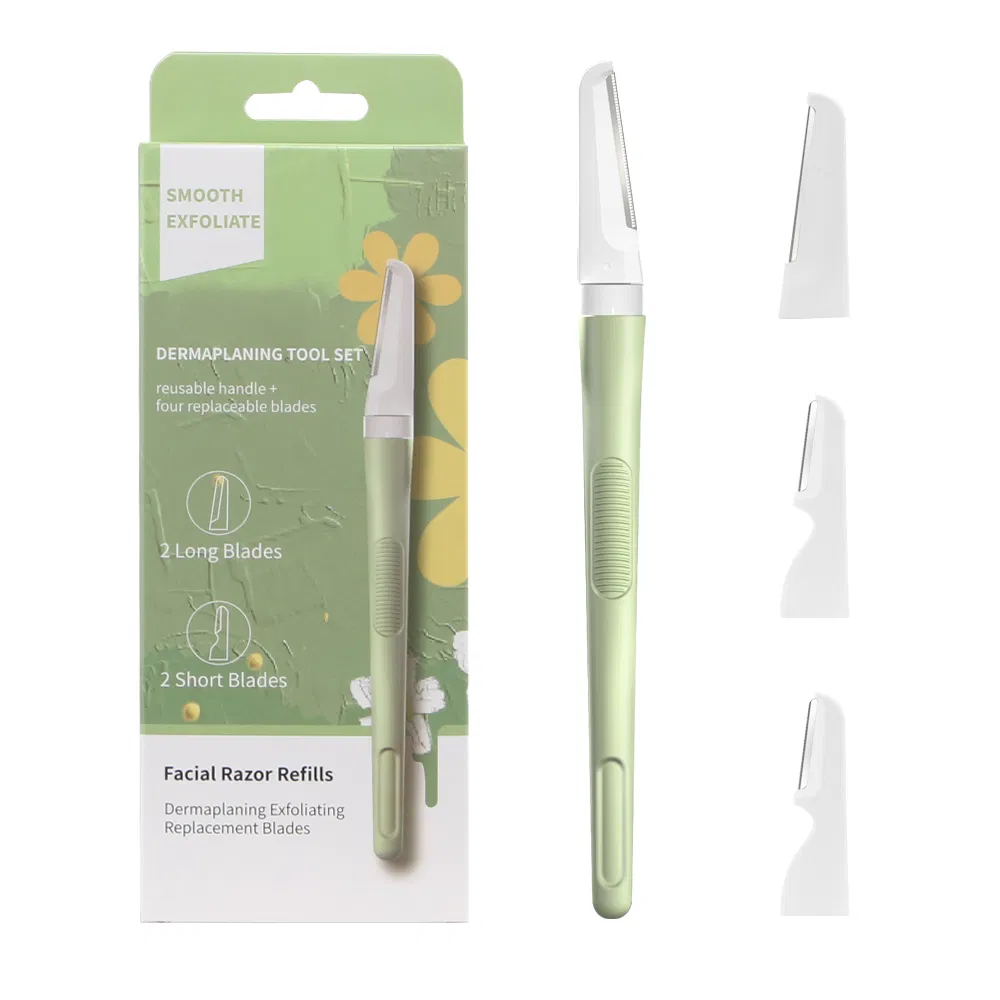 High Quality Dermaplaning Tool Eyebrow Razor Metal Handle Makeup Razor