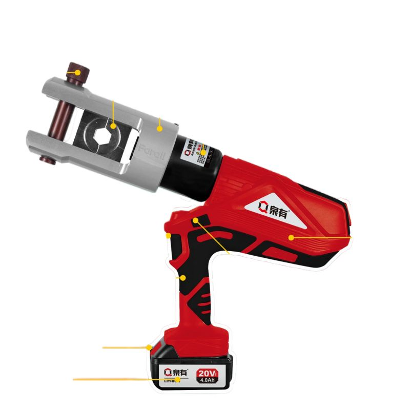 Qy-Y630 250kN Industrial-Grade Crimping 630mm² Copper/Aluminum Compatible 20V Dual-Battery, 9-Second Operation Cordless Hydraulic Crimping Tool