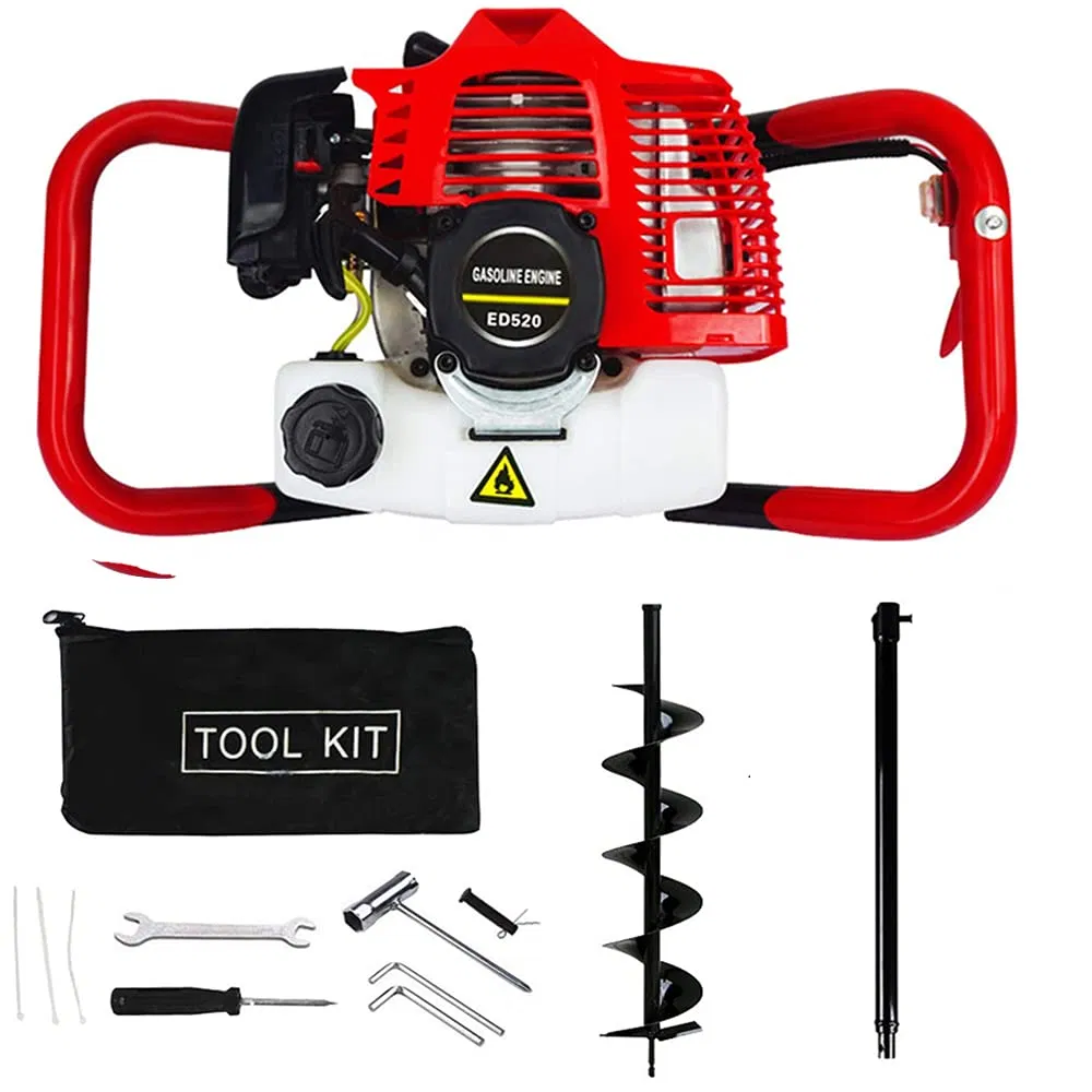 Garden 52cc 2-Stroke Engine Gasoline Ground Earth Auger Drill / Earth Augers / with Double Handle (GD500A)