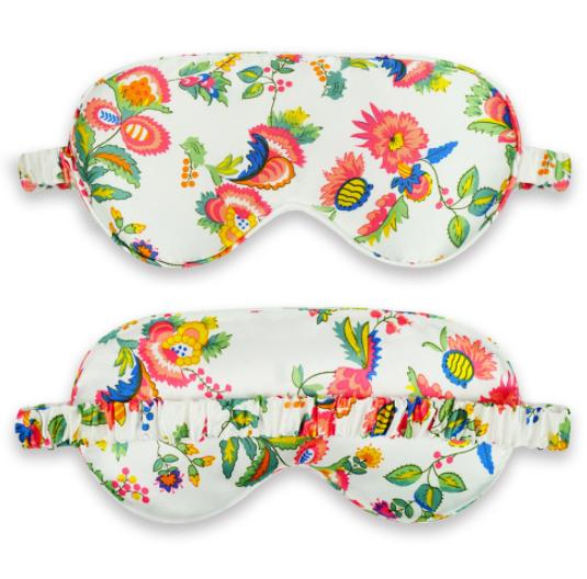 Wholesale Custom Printing Sleeping Eyeshade Personalized Imitated Silk Sleeping Eye Mask