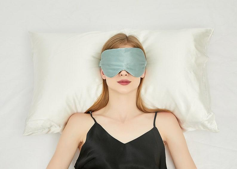 Luxury Elastic Headband Adjustable Big Size 6A Grade Silk Eyemask