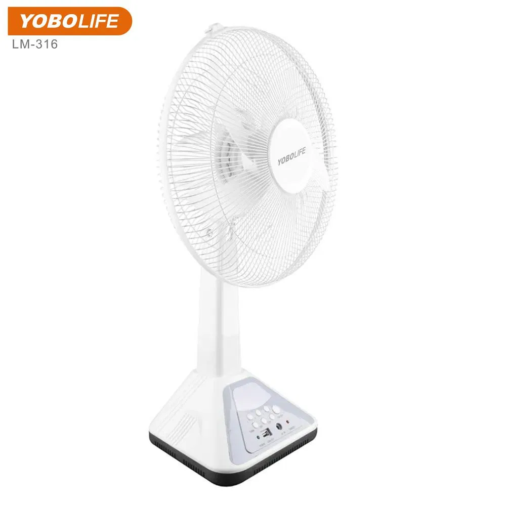 Yobolife 14 Inches Soalr Fan with Solar Panel Mobile Phone Charge