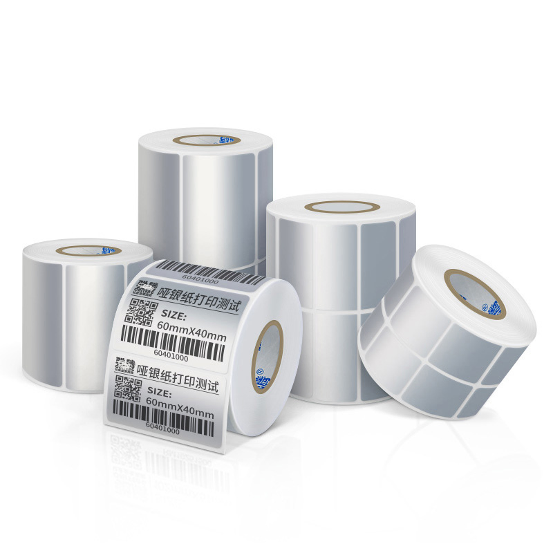 Wholesale Customizable Size Special Stacked Label Barcode Thermal Sticker Self-Adhesive Label
