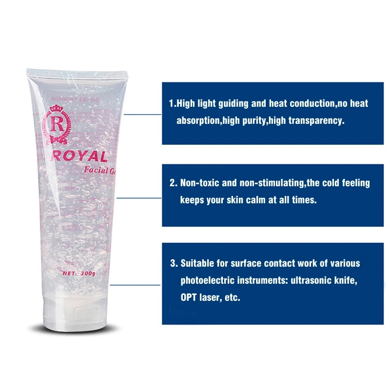 300g Professional Cooling Gel for Laser Hair Removal & Ultrasonic Cavitation Machine, Multi-Function RF Hifu Skin Care Moisturizing Gel