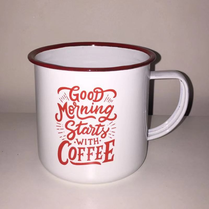 Enamel Camping Mug Enamel Mug with Christmas Design