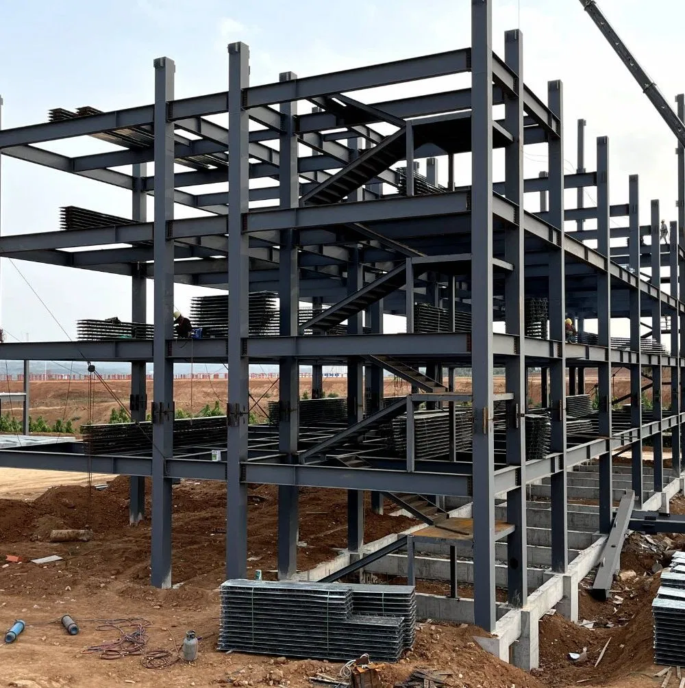 Customized Prefabricated Steel Structure Office Building with Free Design