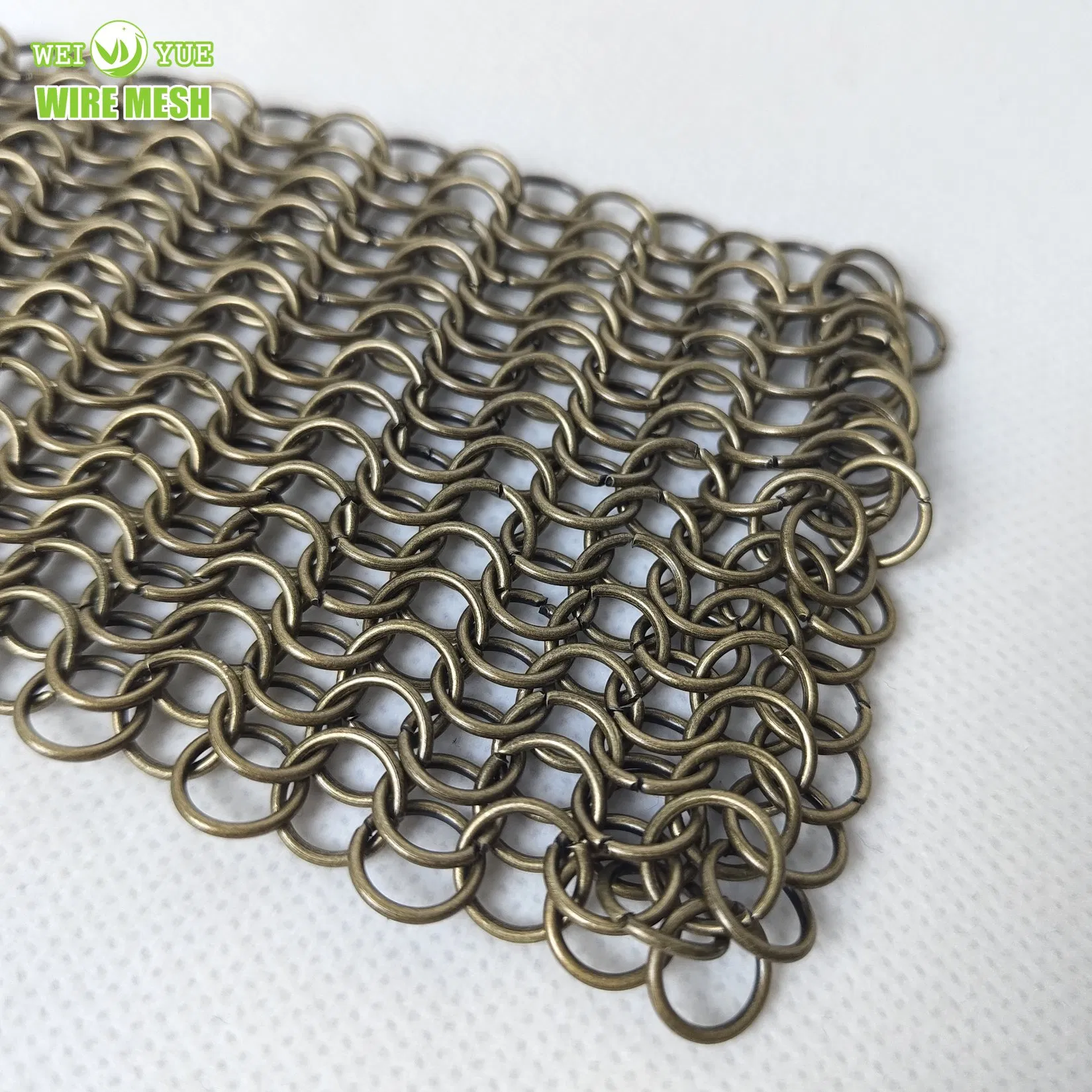 3.81mm Ring Diameter Stainless Steel Ring Wire Mesh Chainmail Sheet